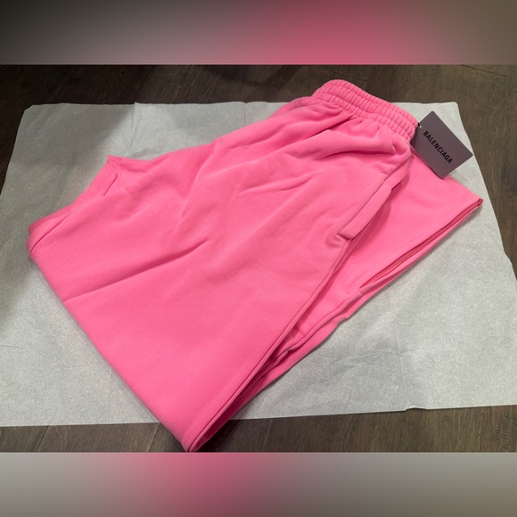 BALENCIAGA Pink Jogging Lounge Pants $995 NWT Sweatpants - Picture 5 of 9